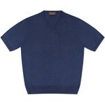 Product Color: DORIANI T-shirt met v-hals, donkerblauw