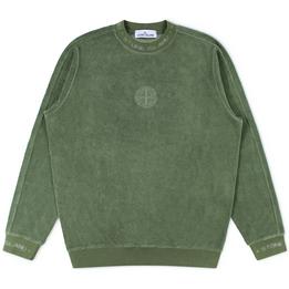 Overview image: STONE ISLAND Sweater van badstof kwaliteit, groen