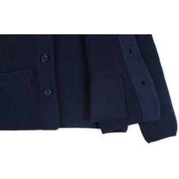 Overview second image: DORIANI Vest met knoopsluiting en steekzakken, donkerblauw