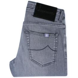 Overview image: JACOB COHËN  Jeans Nick Slim met zwarte stiksels, grijs