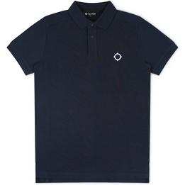 Overview image: MA.STRUM Polo met borduursel, donkerblauw