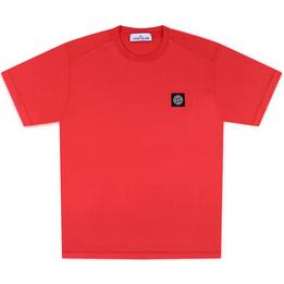 Overview image: STONE ISLAND T-shirt met logo op borst, rood