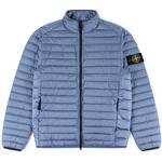 Product Color: STONE ISLAND Jas Loom Woven Chambers met donsvoering, lichtblauw