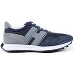 Product Color: HOGAN Sneaker H601 met suède details, blauw/grijs
