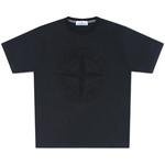 Product Color: STONE ISLAND T-shirt met geborduurd logo, zwart
