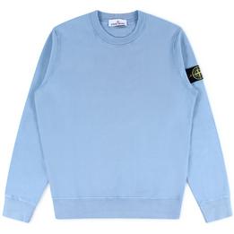 Overview image: STONE ISLAND Sweater van katoen kwaliteit, lichtblauw