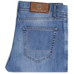 Overview image: RICHARD J. BROWN Regular fit jeans Atene met bruine stiksels, lichte wassing