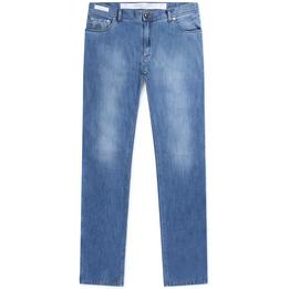 Overview second image: RICHARD J. BROWN Regular fit jeans Atene met bruine stiksels, lichte wassing