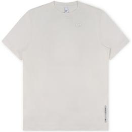 Overview image: ALPHA TAURI T-shirt met klein logo, off white