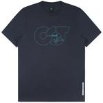 Product Color: ALPHA TAURI T-shirt met opdruk, donkerblauw