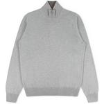 Product Color: TRUSSINI Cashmere trui met opstaande kraag en ritssluiting, lichtgrijs