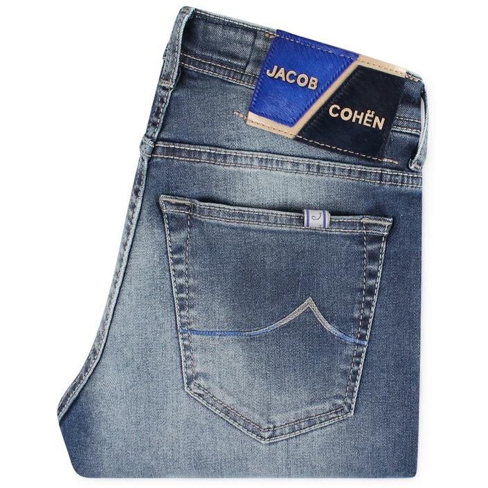 jacob cohen jeans spijkerbroek broek denim pants nick slim fit skinny fit, blue light licht stonewashed washed 1