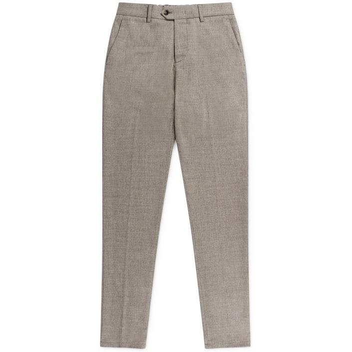 Marco pescarolo pantalon trousers pants broek evo flannel wool wol cashmere kasjemir, beige sand kaki kakhi bruin brown 1
