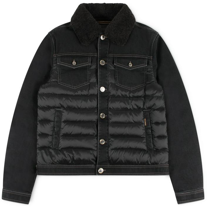 moorer jas winterjas winter donsjas jack jacket dons down gewatteerd  mondor, zwart black dark donker nero 2