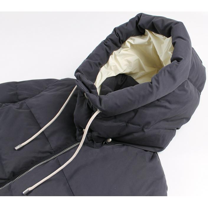 drm jas jacket donsjas winterjas winter down hood capuchon, donkerblauw donker blauw dark navy blue 1