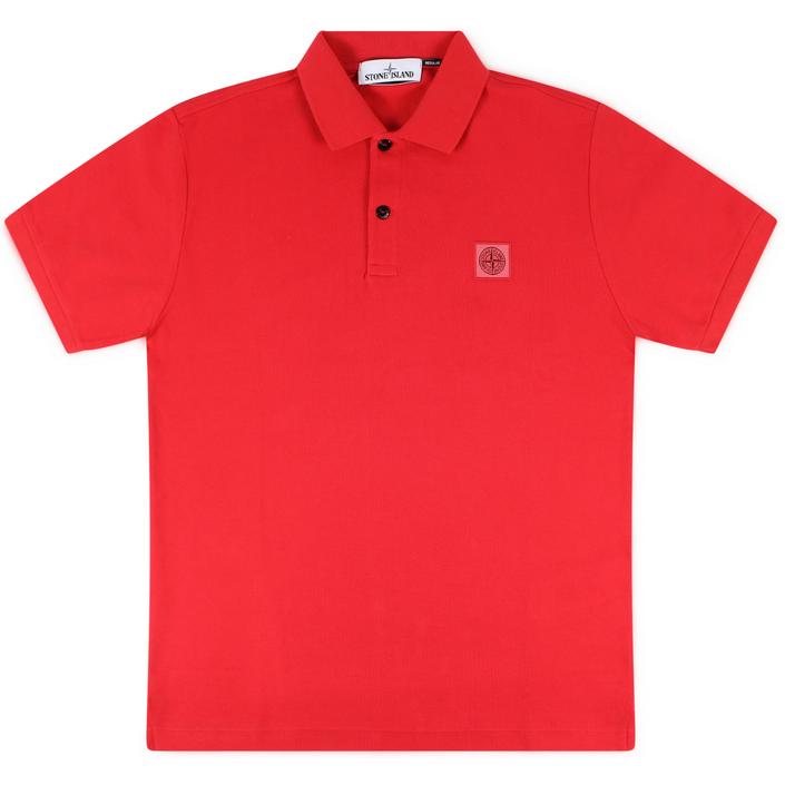 stone island polo poloshirt shirt shortsleeve regular fit regularfit vintage, rood red 