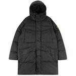 Product Color: STONE ISLAND Winterjas Crinkle Reps Down met steekzakken en dubbele capuchon, zwart