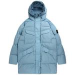 Product Color: STONE ISLAND Winterjas Crinkle Reps Down met steekzakken en dubbele capuchon, lichtblauw
