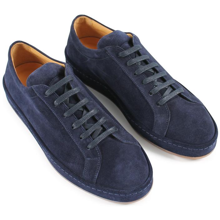 aurelien sneaker sneakers voyager schoen schoenen tennis suede leer leather, donkerblauw donker blauw navy dark blue 1