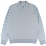 Product Color: AURÉLIEN Poloshirt van Cashwool® kwaliteit, lichtblauw
