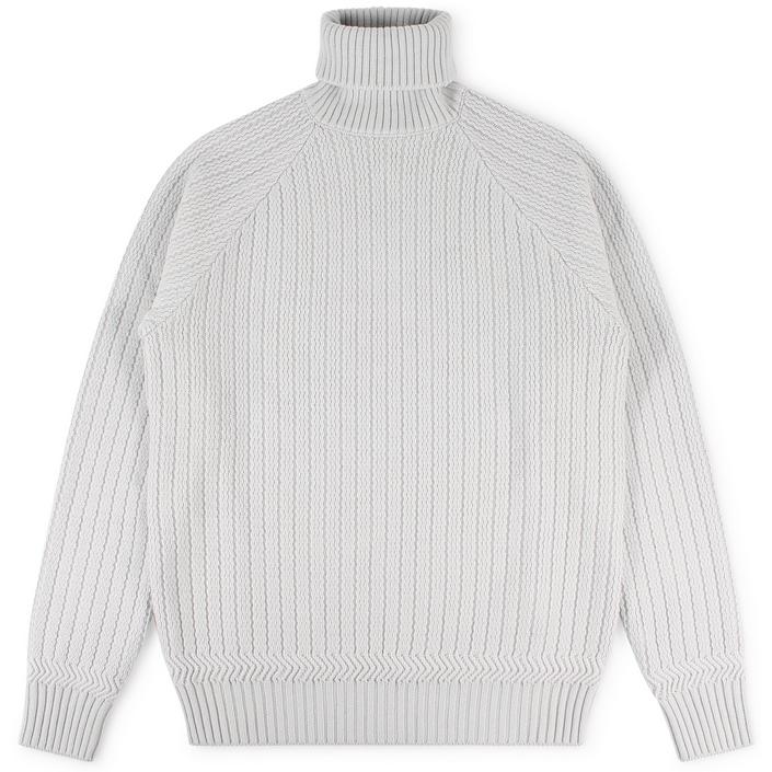 jacob cohen coltrui trui turtleneck knitwear knitted wintertrui wool wol, lichtgrijs licht grijs light silver wit white off white bianco 1 