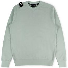 Overview image: MA.STRUM Sweater Core met embleem, lichtgroen