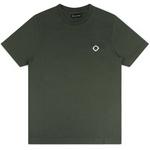 Product Color: MA.STRUM T-shirt met borduursel, donkergroen