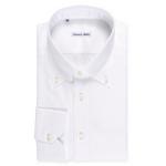 Product Color: EMANUELE MAFFEIS Wit Oxford overhemd met button down boord