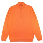 Product Color: TRUSSINI Trui met opstaande kraag en ritssluiting, oranje