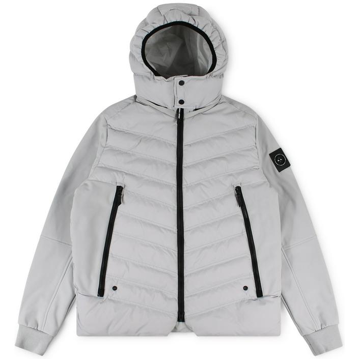 marshall artist jas jacket winterjas winter puffer donsjas, wit white light lichtgrijs grijs grey silver ice 