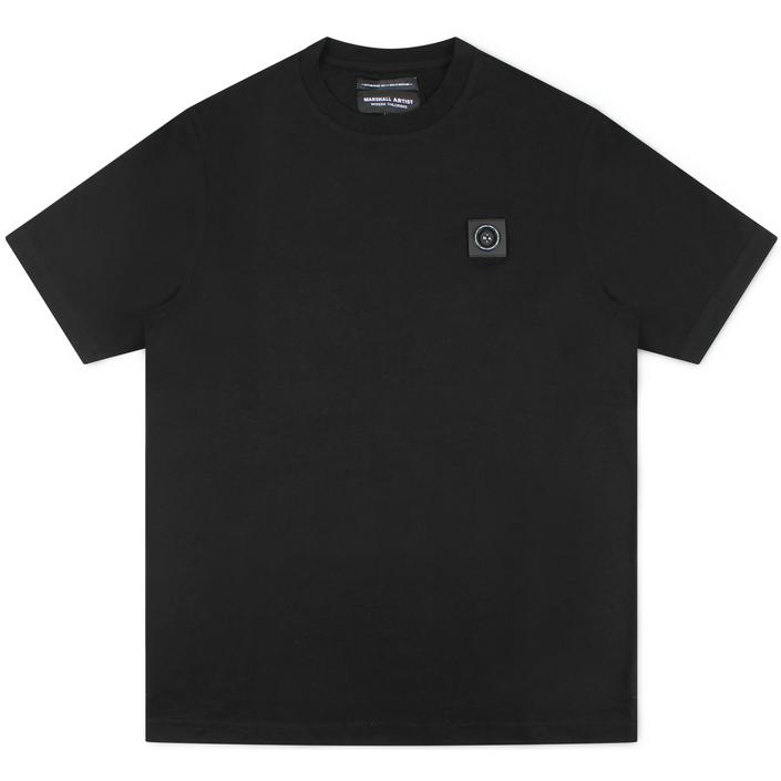marshall artist teeshirt tshirt shirt shortsleeve korte mouw short sleeve basis basic, zwart black dark donker nero