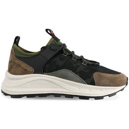 peuterey panther shoes schoenen schoen sneaker sneakers suede bruin groen - tijssen mode