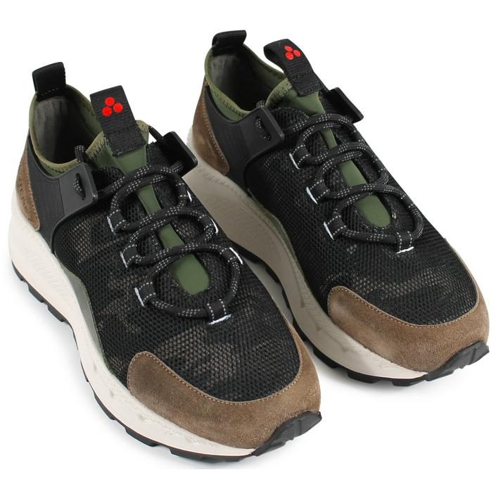 peuterey panther shoes shoe sneaker sneakers robust tough trainers schoen schoenen, bruin brown camo camouflage groen green army legergroen leger 1