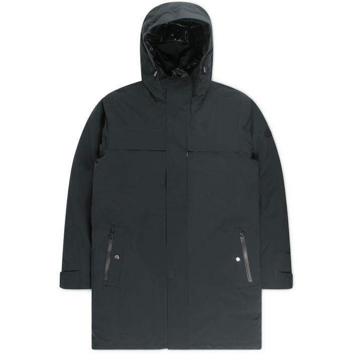 alpha tauri alphatauri koov primaloft parka coat jas winterjas mantel overjas jacket jack, zwart black dark donker nero 2 