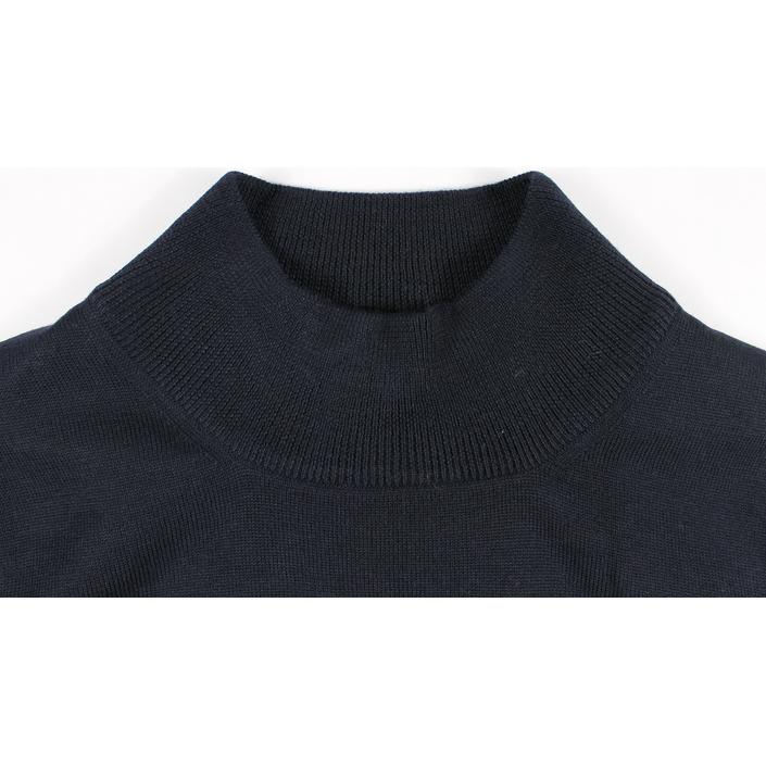 trussini turtleneck coltrui trui jumper knitwear wol wool, donkerblauw donker dark navy blue 
