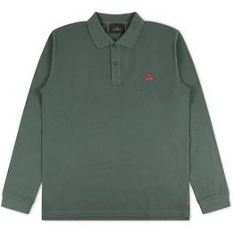 Overview image: PEUTEREY Poloshirt Saber met lange mouwen en borduursel, groen
