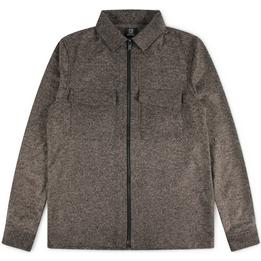 Overview image: GENTI Overshirt van wolmix, donkerbruin