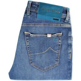 jacob cohen jeans spijkerbroek denim pants nick limited azuurblauw vintage - tijssen mode