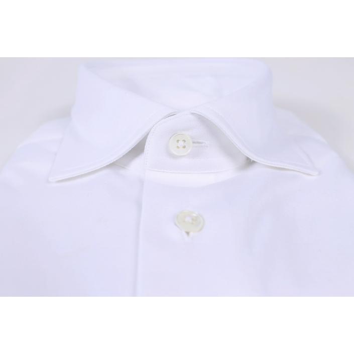 emanuele maffeis icaro stretch jersey 4 way stretch shirt overhemd sillar katoen cotton, wit white light licht bianco