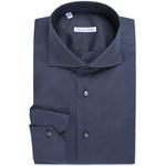Product Color: EMANUELE MAFFEIS Overhemd Calla van katoen stretch kwaliteit, donkerblauw