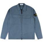 Product Color: STONE ISLAND Overshirt van Supima® katoen met borstzakken, blauwgrijs