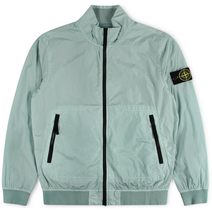 stone island jas jacket zomerjas sky blue mint crinkle reps - tijssen mode