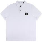 Product Color: STONE ISLAND Polo met embleem, wit