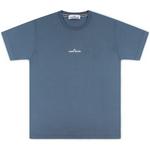 Product Color: STONE ISLAND T-shirt met Institutional One print, blauwgrijs