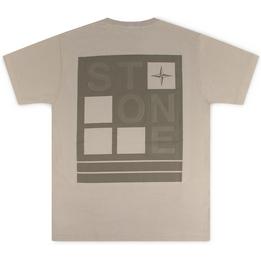 Overview second image: STONE ISLAND T-shirt met Abbreviation Three print, beige