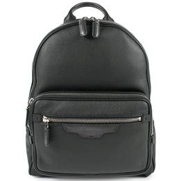santoni rugtas rugzak backpack leer zwart - tijssen mode