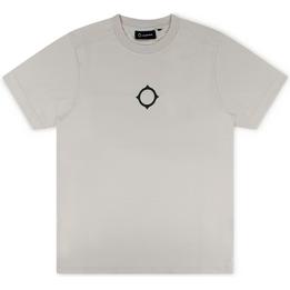 Overview image: MA.STRUM T-shirt met centraal Compass logo, beige