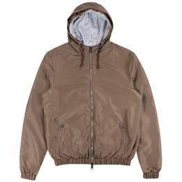 borrelli jas jacket zomerjas capuchon bruin -tijssen mode