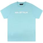 Product Color: MA.STRUM T-shirt met centrale opdruk, lichtblauw