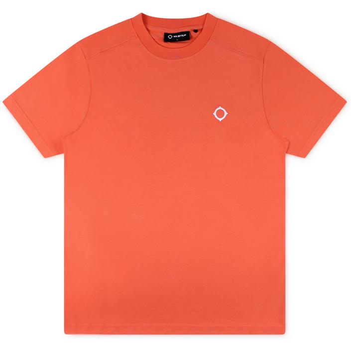 mastrum ma strum teeshirt tshirt shirt shortsleeve short sleeve korte mouw zomer summer small logo chest, oranje orange